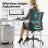 Игровое геймерское кресло Lumi LumiVida Ergonomic Office Chair LV-CH05-11, Black, Breathable Mesh Back, Pneumatic Seat-Height Adjustment,  Adjustable Tilt Back, Nylon Base, 50mm PU Caster, 100mm Class 3 Gas Lift, Weight Capacity 150 Kg