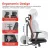 Fotoliu Gaming Lumi LumiVida Ergonomic Office Chair LV-CH05-40,Black,Adjustable Headrest, Lumbar Support,Breathable Mesh Back, Adjustable Armrest, Pneumatic Seat-Height Adjustment, Seat Depth Adj., 340mm Nylon Base, PU Caster, 100mm Class 3 Gas Lift, Weight Capacity 150