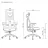 Fotoliu Gaming Lumi LumiVida Ergonomic Office Chair LV-CH05-40,Black,Adjustable Headrest, Lumbar Support,Breathable Mesh Back, Adjustable Armrest, Pneumatic Seat-Height Adjustment, Seat Depth Adj., 340mm Nylon Base, PU Caster, 100mm Class 3 Gas Lift, Weight Capacity 150