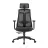 Fotoliu Gaming Lumi LumiVida Ergonomic Office Chair LV-CH05-40,Black,Adjustable Headrest, Lumbar Support,Breathable Mesh Back, Adjustable Armrest, Pneumatic Seat-Height Adjustment, Seat Depth Adj., 340mm Nylon Base, PU Caster, 100mm Class 3 Gas Lift, Weight Capacity 150