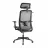 Fotoliu Gaming Lumi LumiVida Ergonomic Office Chair LV-CH05-18, Black, Headrest, Elastic Breathable Mesh Seat and Back, Pneumatic Seat-Height Adjustment,  Nylon Base, PU Hooded Caster, 100mm Class 4 Gas Lift, Weight Capacity 150 Kg