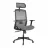 Fotoliu Gaming Lumi LumiVida Ergonomic Office Chair LV-CH05-18, Black, Headrest, Elastic Breathable Mesh Seat and Back, Pneumatic Seat-Height Adjustment,  Nylon Base, PU Hooded Caster, 100mm Class 4 Gas Lift, Weight Capacity 150 Kg