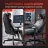 Игровое геймерское кресло Lumi LumiVida Gaming Chair with Headrest & Lumbar Support LV-CH06-14, Black, Mesh Fabric, 2D Armrest, Steel Frame, 350mm Nylon Plastic Base, PU Hooded Caster, 100mm Class 3 Gas Lift, Weight Capacity 150 Kg