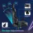Fotoliu Gaming Lumi LumiVida Gaming Chair with Headrest & Lumbar Support & RGB Lights LV-CH06-30, Black, PVC Leather, 2D Armrest, Steel Frame, 350mm Nylon Plastic Base, Nylon Caster, 80mm Class 4 Gas Lift, Weight Capacity 150 Kg