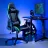 Fotoliu Gaming Lumi LumiVida Gaming Chair with Headrest & Lumbar Support & RGB Lights LV-CH06-30, Black, PVC Leather, 2D Armrest, Steel Frame, 350mm Nylon Plastic Base, Nylon Caster, 80mm Class 4 Gas Lift, Weight Capacity 150 Kg
