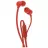 Casti cu fir JBL T110 Red