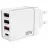 Зарядное устройство VERBATIM USB Charger VERBATIM 30W, 4 Port - 1 x USB-C port (PD 3.0 up to 20W), 3 x USB-A ports (1 x USB-A QC 3.0 up to 18W, 2 x USB-A up to 10W), EU plug, flame-resistant, White