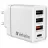 Зарядное устройство VERBATIM USB Charger VERBATIM 30W, 4 Port - 1 x USB-C port (PD 3.0 up to 20W), 3 x USB-A ports (1 x USB-A QC 3.0 up to 18W, 2 x USB-A up to 10W), EU plug, flame-resistant, White