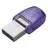 USB flash drive KINGSTON 128GB USB3.2 Kingston DataTraveler microDuo 3C G3, Purple, USB-C OTG + USB-A, Ultra-small (Read 200 MByte/s, Write 50 MByte/s) DTDUO3CG3/128GB