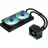 AIO Liquid cooling ASROCK ASRock AIO Challenger 240 Digital 27mm radiator, 3" Digital Display w/ ARGB, ARGB Hub-lighting fan, black version CHALLENGER 240 DIGITAL