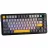 Gaming keyboard Ajazz Ajazz AK820 MAX Plus Murad Switch-Black-Gray-Yellow Tri-Mode with screen RGB 6976412984396