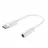 Кабель аудио Cablexpert Audio Adaptor Cablexpert A-CM-3.5F-01, USB Type-C (M) - 3.5mm 4-pin (F), 0,01 m, Alb