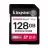 RAM KINGSTON .128GB  SDXC Card (Class 10) UHS-II , U3, Kingston Canvas React Plus V60 "SDR2V6/128GB" (R/W:280/100