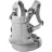 Cangur BabyBjorn Marsupiu anatomic BabyBjorn Harmony Light Gray, tesatura Melange