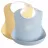 Слюнявчик BabyBjorn Set 2 bavete BabyBjorn Powder Yellow / Powder Blue
