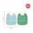 Слюнявчик Badabulle Set 2 bavete Badabulle cu animalute