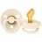 Suzeta Bibs BIBS-211216C Suzeta Colour Latex, tetina anatomica, 6 luni +-Ivory-211216C