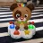 Jucarie Bright Starts Toba muzicala Baby Einstein Drum & Learn Dean