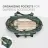 Geanta Kikkaboo Geanta pentru mame KikkaBoo Florence Secret Garden Green