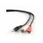 Кабель аудио GEMBIRD CCA-458-2.5M, 3.5mm (M) to 2xRCA (M),  2.5m