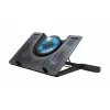 Trust Gaming GXT 1125 Quno, 17.4" Premium LED-illuminated gaming laptop cooling stand with 5 fans, Black
